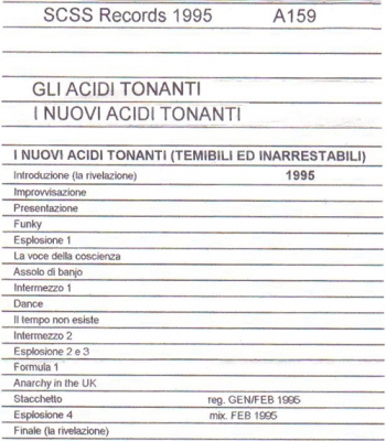 a159 gli acidi tonanti: i nuovi acidi tonanti 1995 a159 gli acidi tonanti: i nuovi acidi tonanti 1995